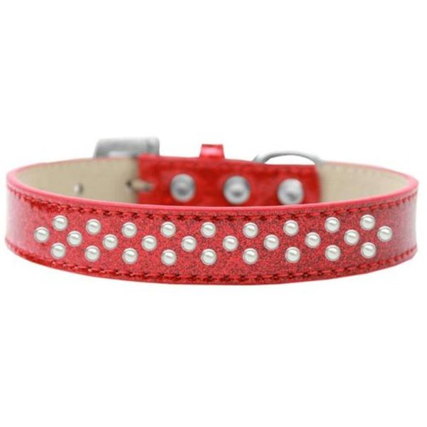 Unconditional Love Sprinkles Ice Cream Pearls Dog CollarRed Size 12 UN756638